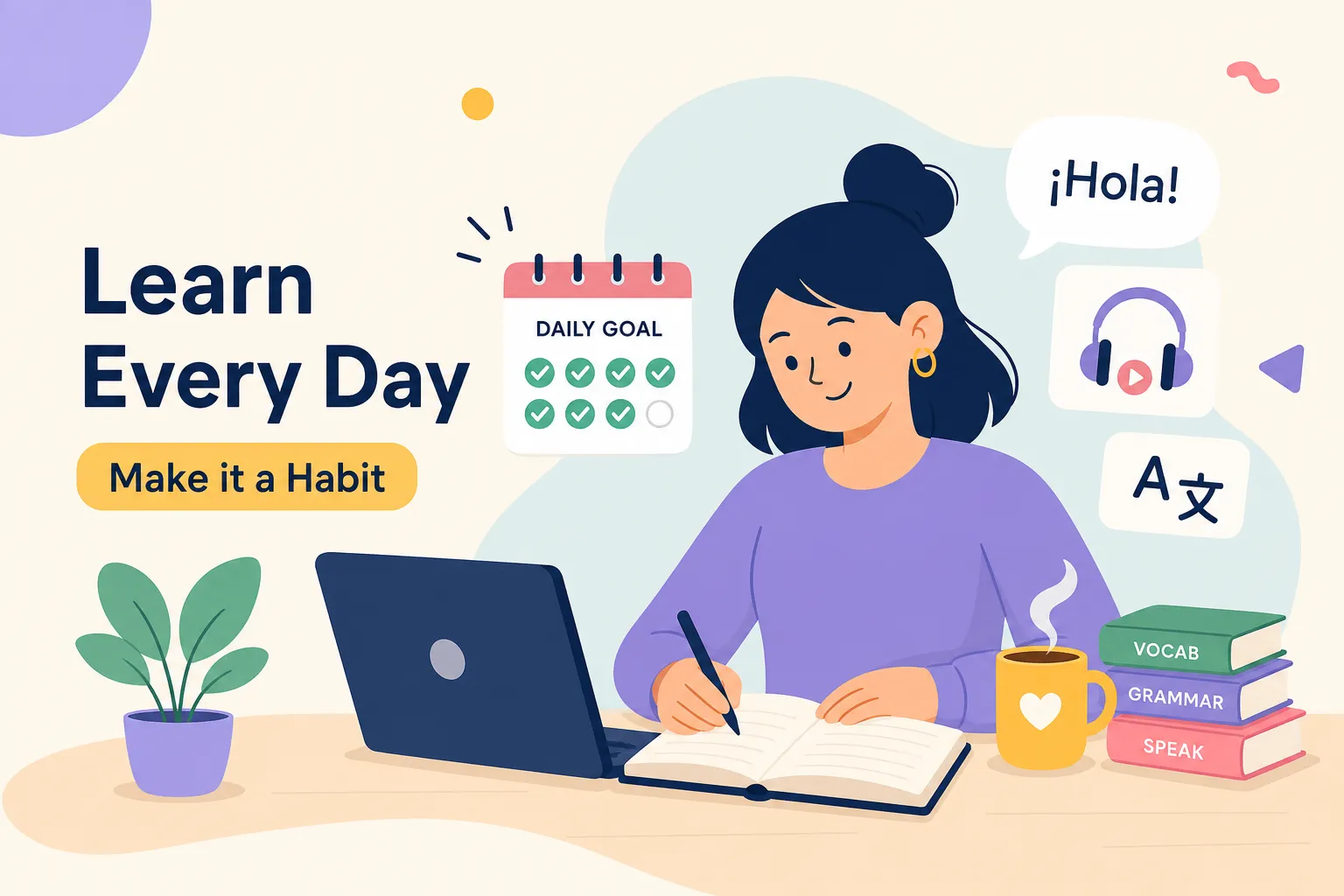 Daily language learning habit: build one that sticks